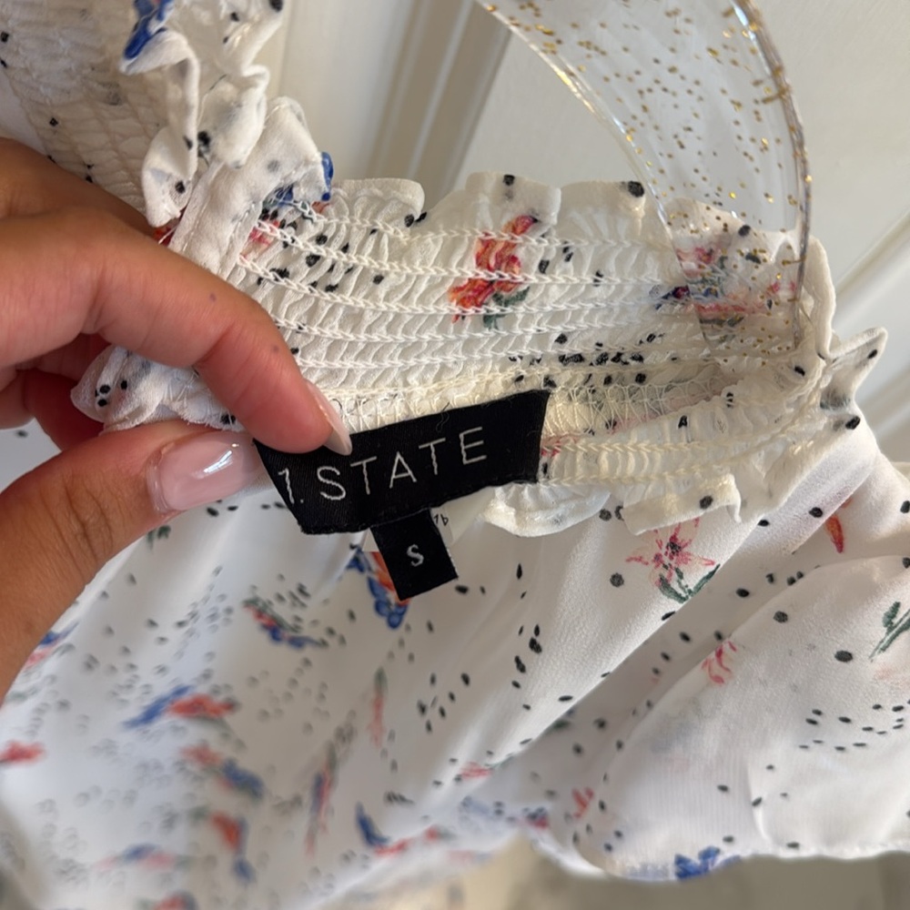 1. State White Ruffled Sundress - Picture 2 of 4
